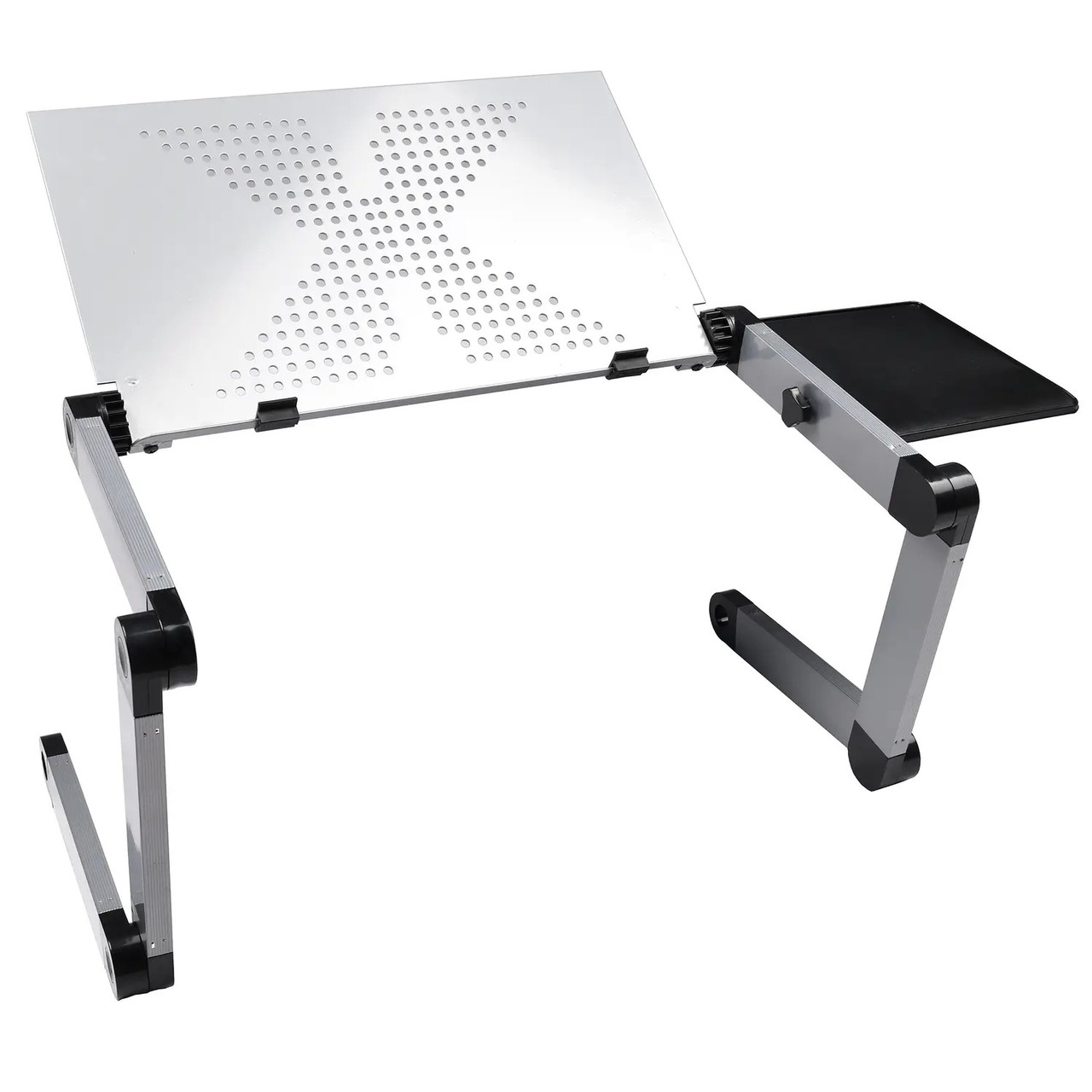 Складной столик для ноутбука с вентилятором, серый (4841) - фото 5 - id-p116183065