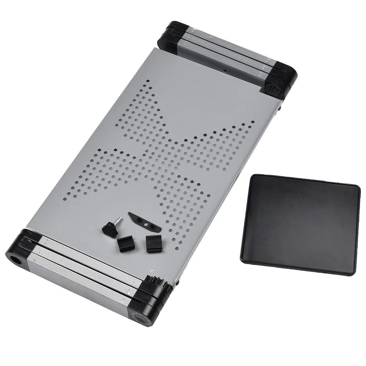 Складной столик для ноутбука с вентилятором, серый (4841) - фото 6 - id-p116183065