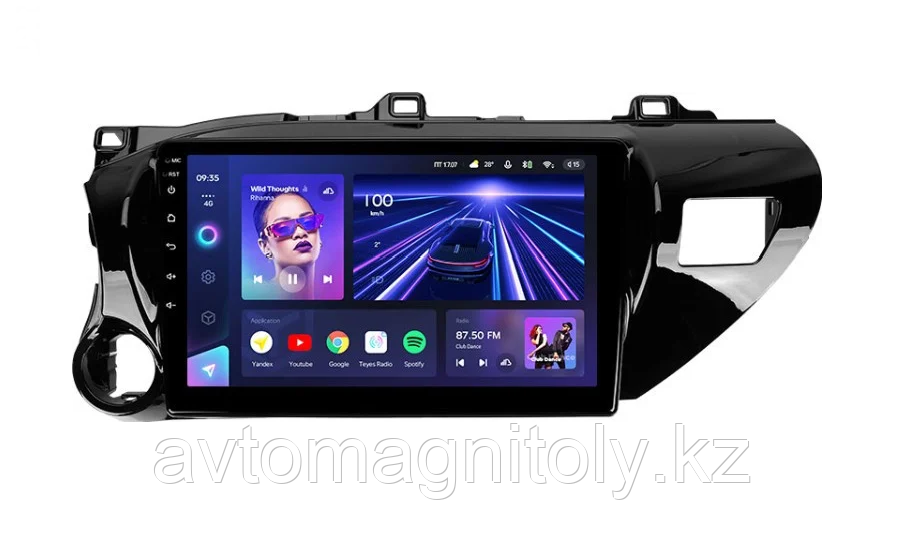 Автомагнитола Teyes CC3 2K 6GB/128GB для Toyota Hilux 2015-2020