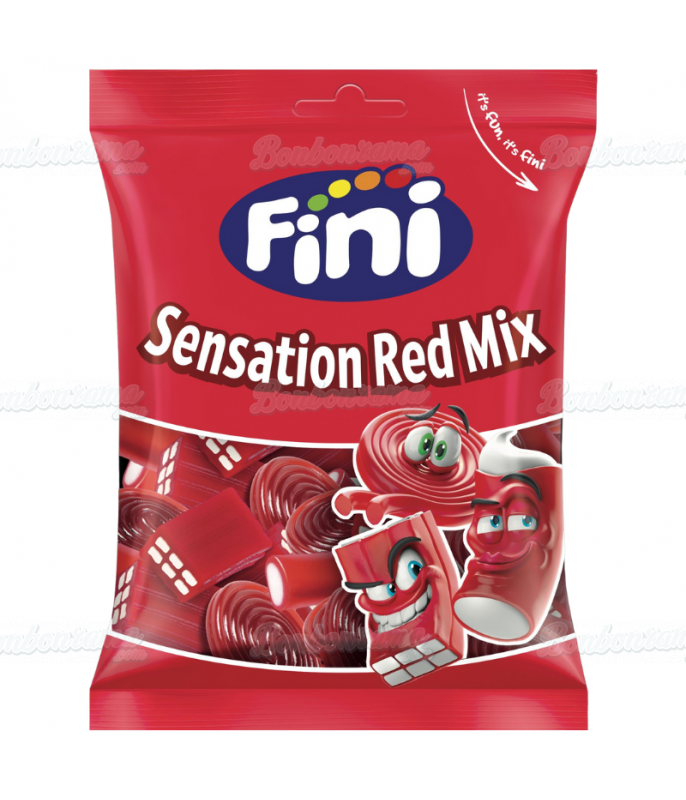 Жев.мармелад "Sensation Red Mix" Красный Микс 90 гр   /FINI Испания/