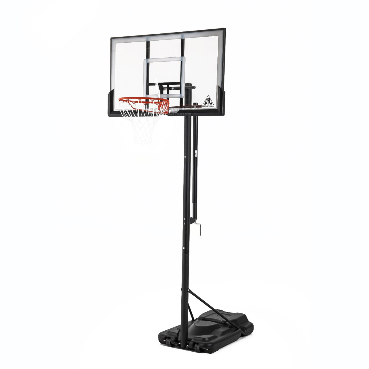 Баскетбольная мобильная стойка DFC STAND52P 132x80cm поликарбонат раздижн. рег-ка (два короба) - фото 1 - id-p113819320