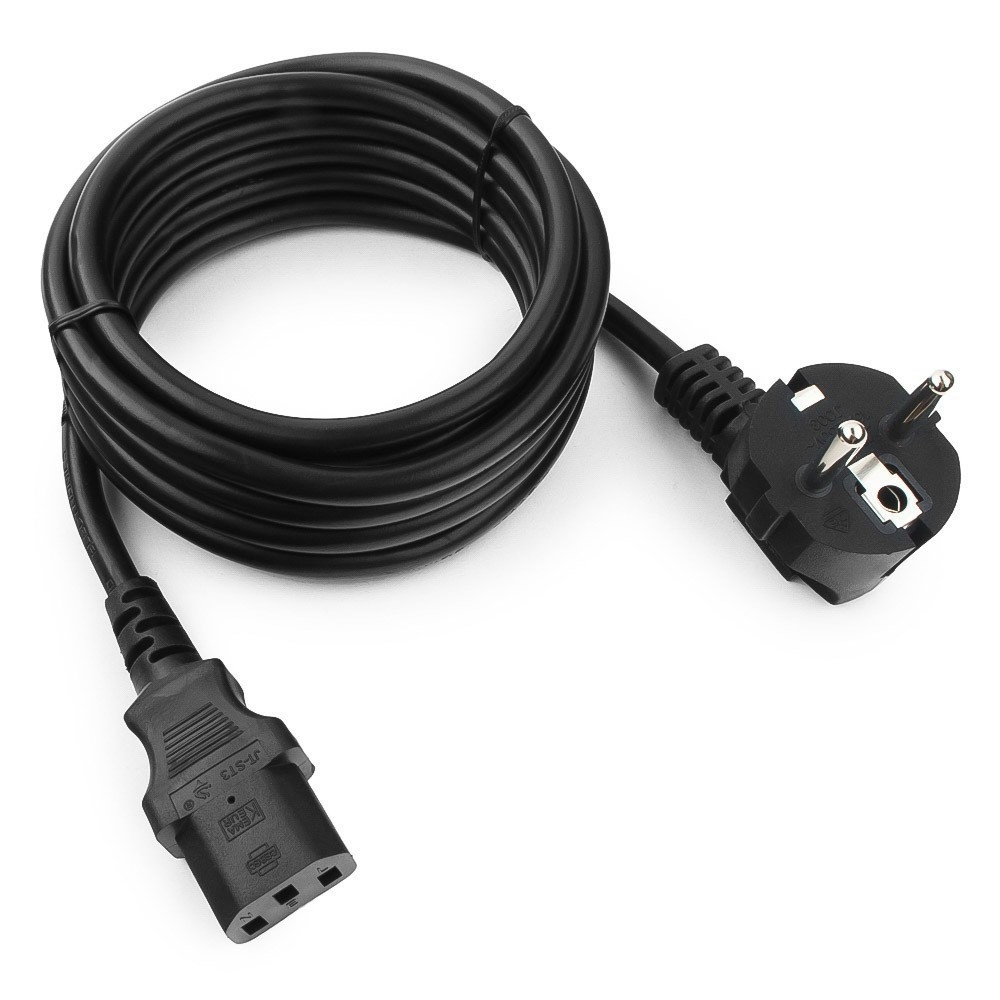 Кабель питания CEE 7/7 - IEC 320 C13 Cablexpert (PC-186-15) 4.5м черный - фото 1 - id-p116183498