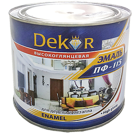 Эмаль ПФ-115, Dekor ақ 2,6 кг