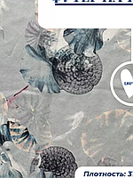 Ткань футер с начесом принт N4, 1м