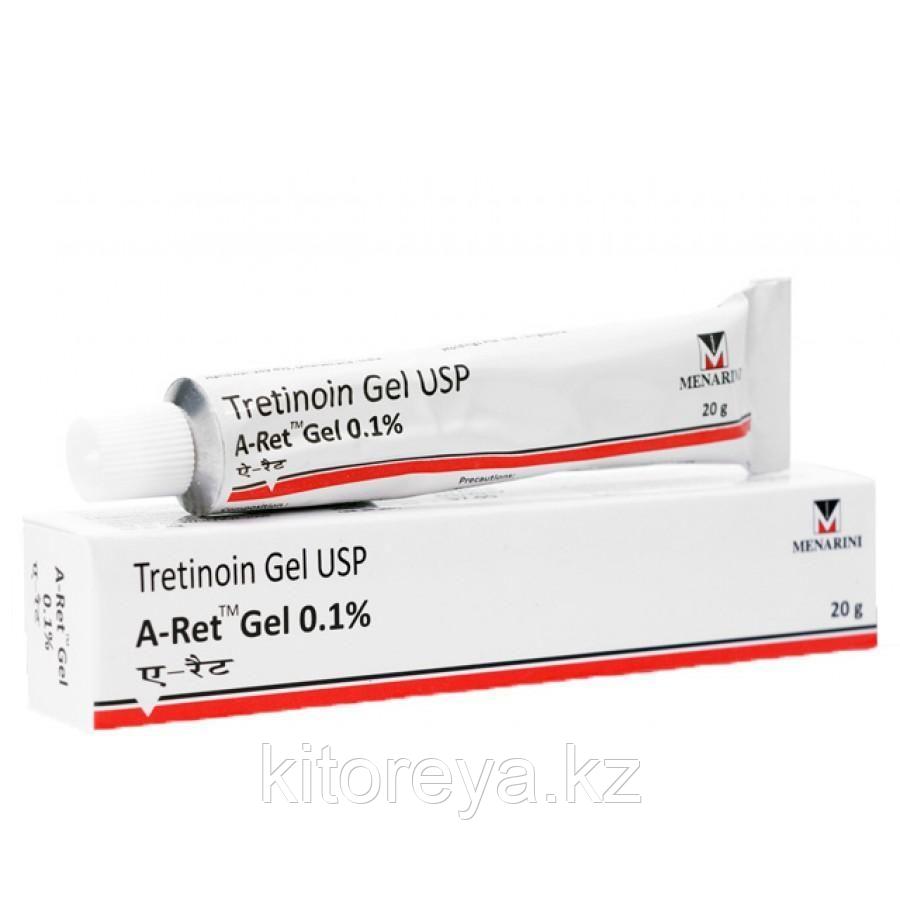 Третиноин 0,01% ( Tretinoin gel Menarini ) гель от пигментации, акне, морщин и прыщей 20 гр - фото 1 - id-p116192973