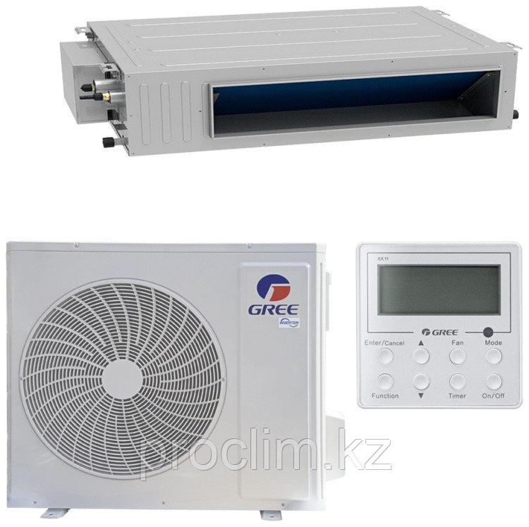 Канальный Кондиционер Gree Inverter R32 GUD140PHS1/B-S/GUD140W1/N
