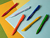 Шариковая ручка, трехгранная, оранжевая, фото 4