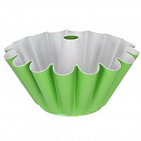 Форма для кекса  d-230 с втулкой тефлон зелено-серая