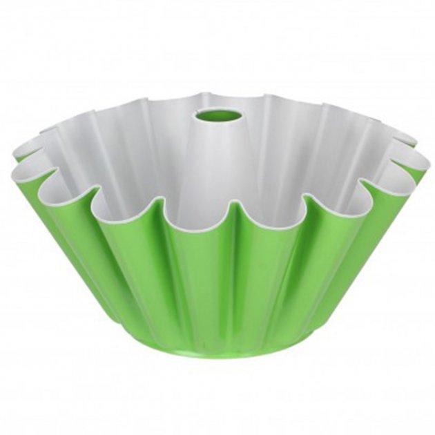 Форма для кекса d-230 с втулкой тефлон зелено-серая
