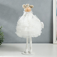 Кукла интерьерная "Принцесса в белом наряде, с сердцем" 43х18х19,5 см