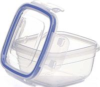 Контейнер квадратный 0,275л.(клипсы)STARS PLAST