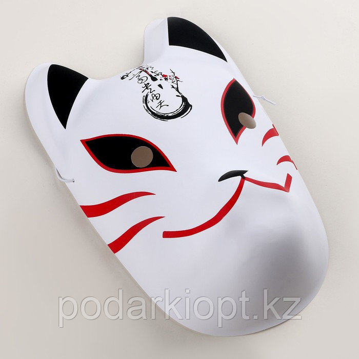Карнавальная маска "Лисица аниме", цвет белый - фото 2 - id-p116191854
