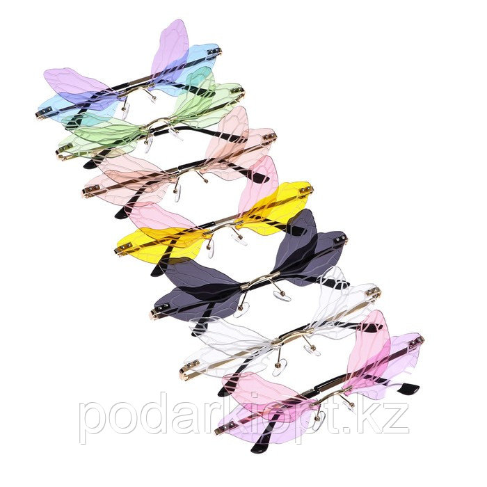 Карнавальные очки "Бабочка", цвета МИКС - фото 3 - id-p116191926