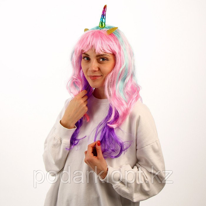 Карнавальный парик «Единорог» - фото 1 - id-p116188413