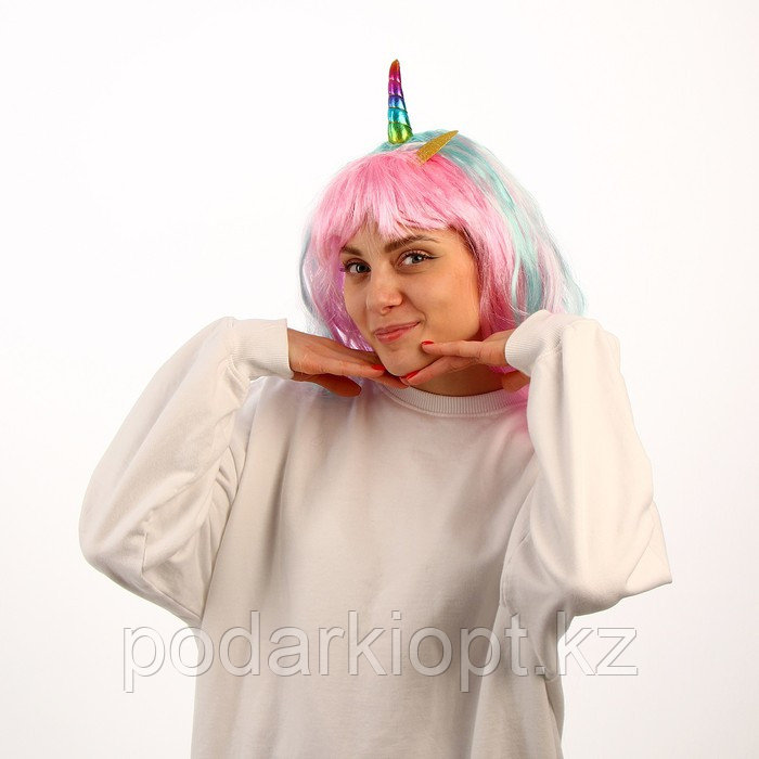 Карнавальный парик «Единорог» - фото 4 - id-p116188413