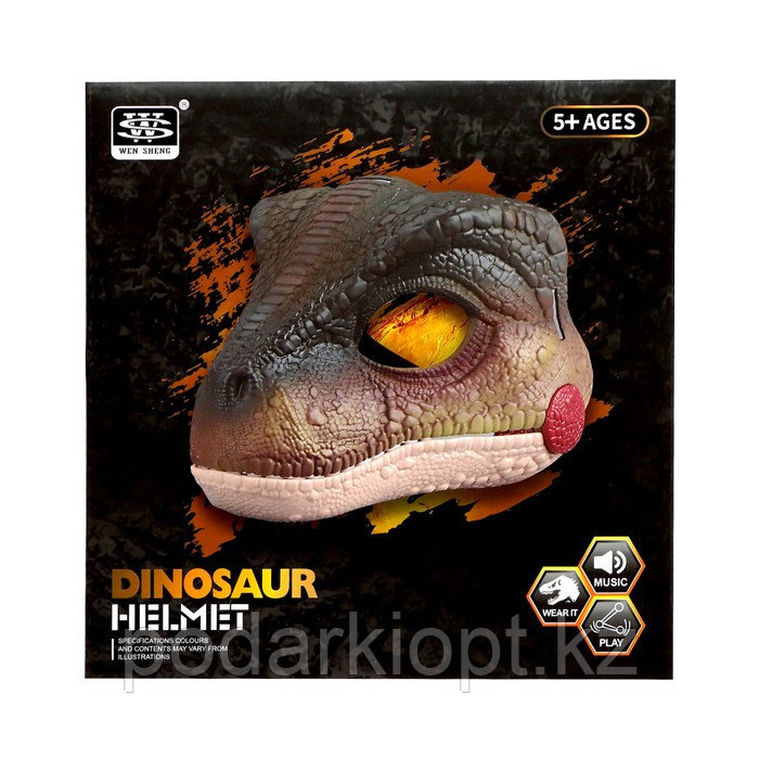 Интерактивная маска динозавра «Раптор», звуковые эффекты, работает от батареек - фото 9 - id-p116191987