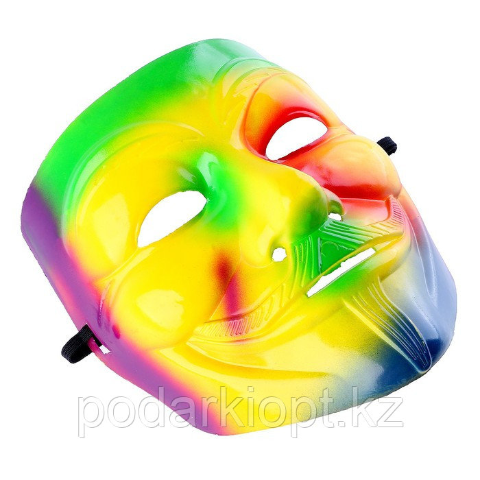 Карнавальная маска «Гай Фокс» разноцветная - фото 2 - id-p116191167