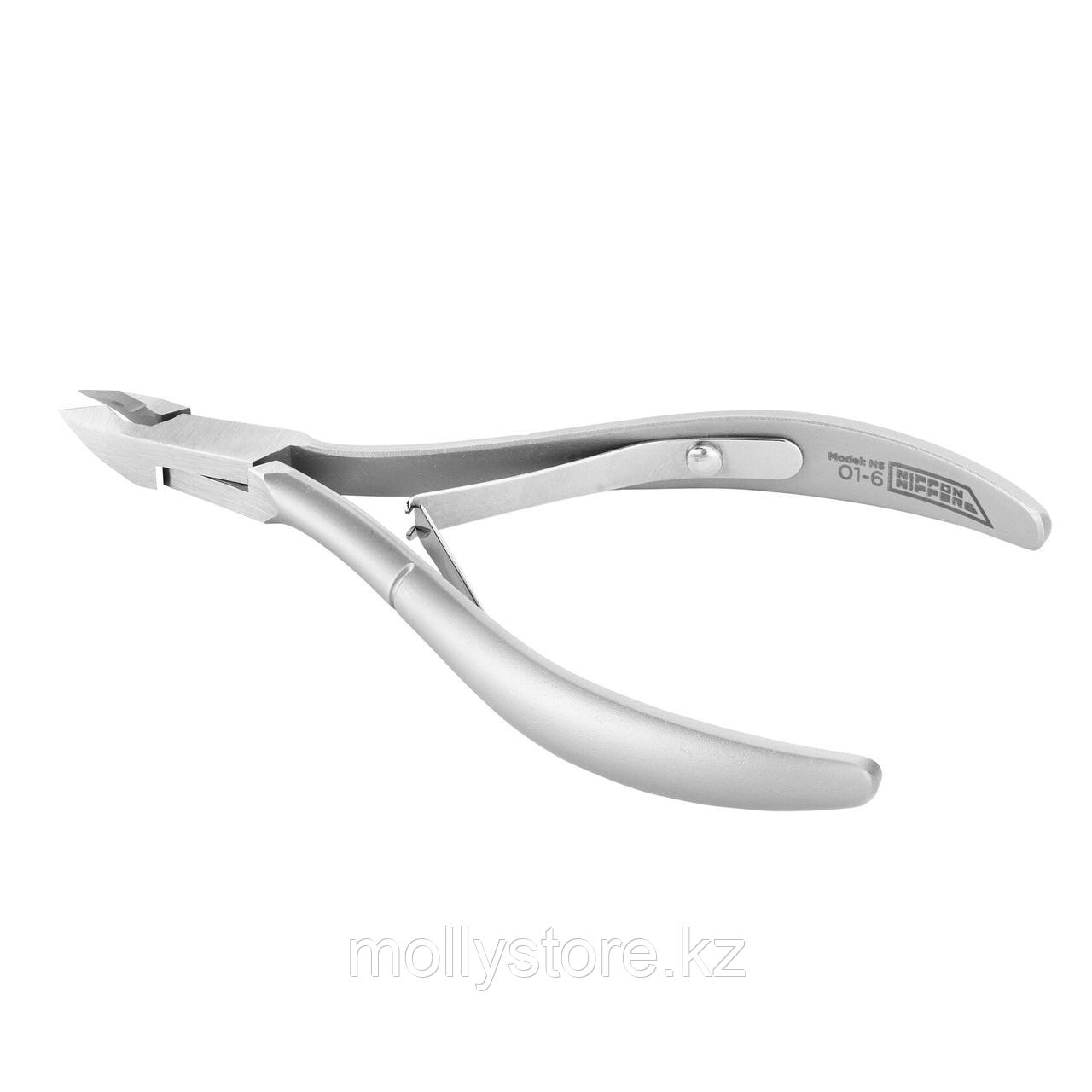 Кусачки для кутикулы NS-01-6 STANDARD, 6 мм, двойная пружина, Nippon Nippers
