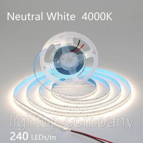 Светодиодная лента 12В 2835 16Вт/м 4000K 10м IP20 240 led