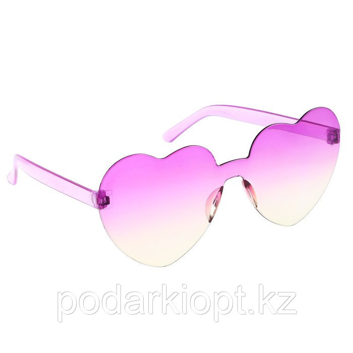 Карнавальные очки «Сердечки», цвета МИКС - фото 1 - id-p116190360