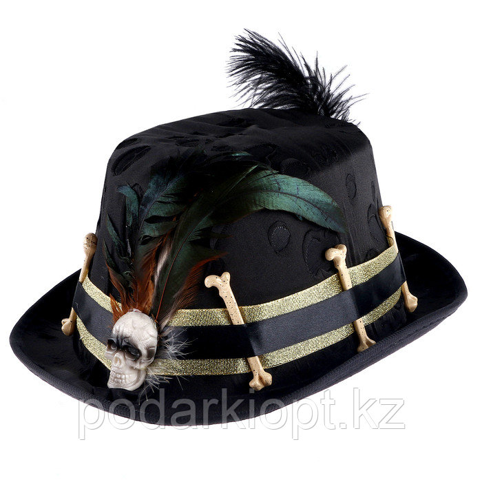Карнавальная шляпа "Пират" с пером, р-р 56-58 - фото 3 - id-p116192156