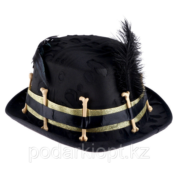 Карнавальная шляпа "Пират" с пером, р-р 56-58 - фото 4 - id-p116192156
