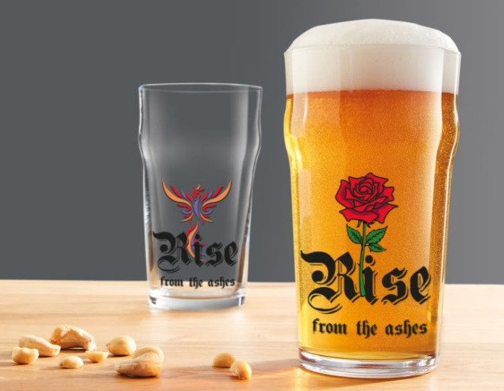 Стакан для пива ПЕЙЛ-ЭЛЬ 570мл."Rise from Ashes" ООО "ОСЗ"