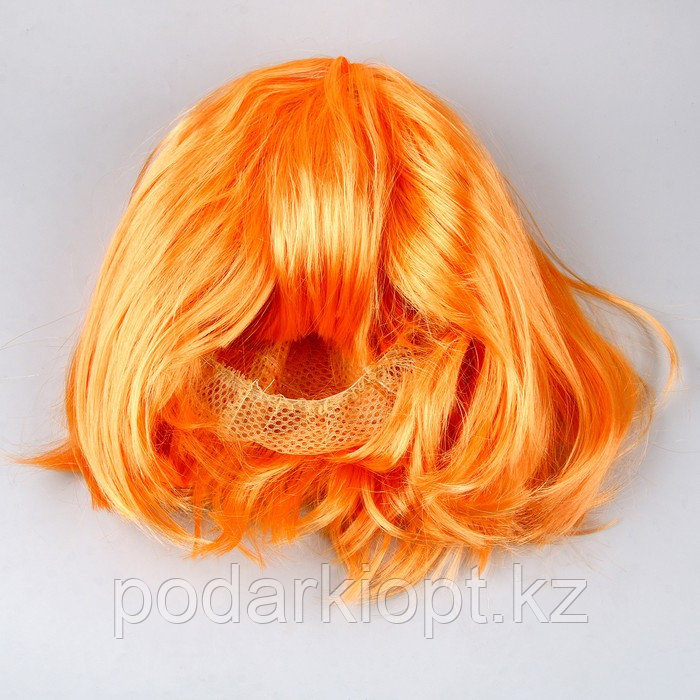 Карнавальный парик «Каре», цвет рыжий, вес 100 гр - фото 2 - id-p116192325