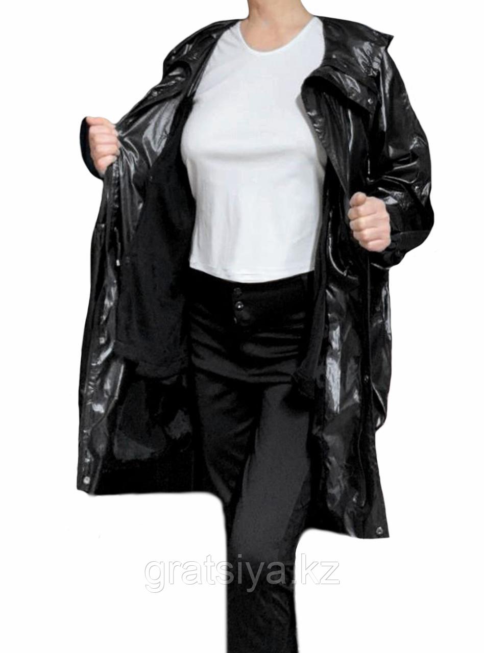 Удлиненная Женская Куртка с Отстегивающей Подкладкой Весна Осень - фото 2 - id-p103847433