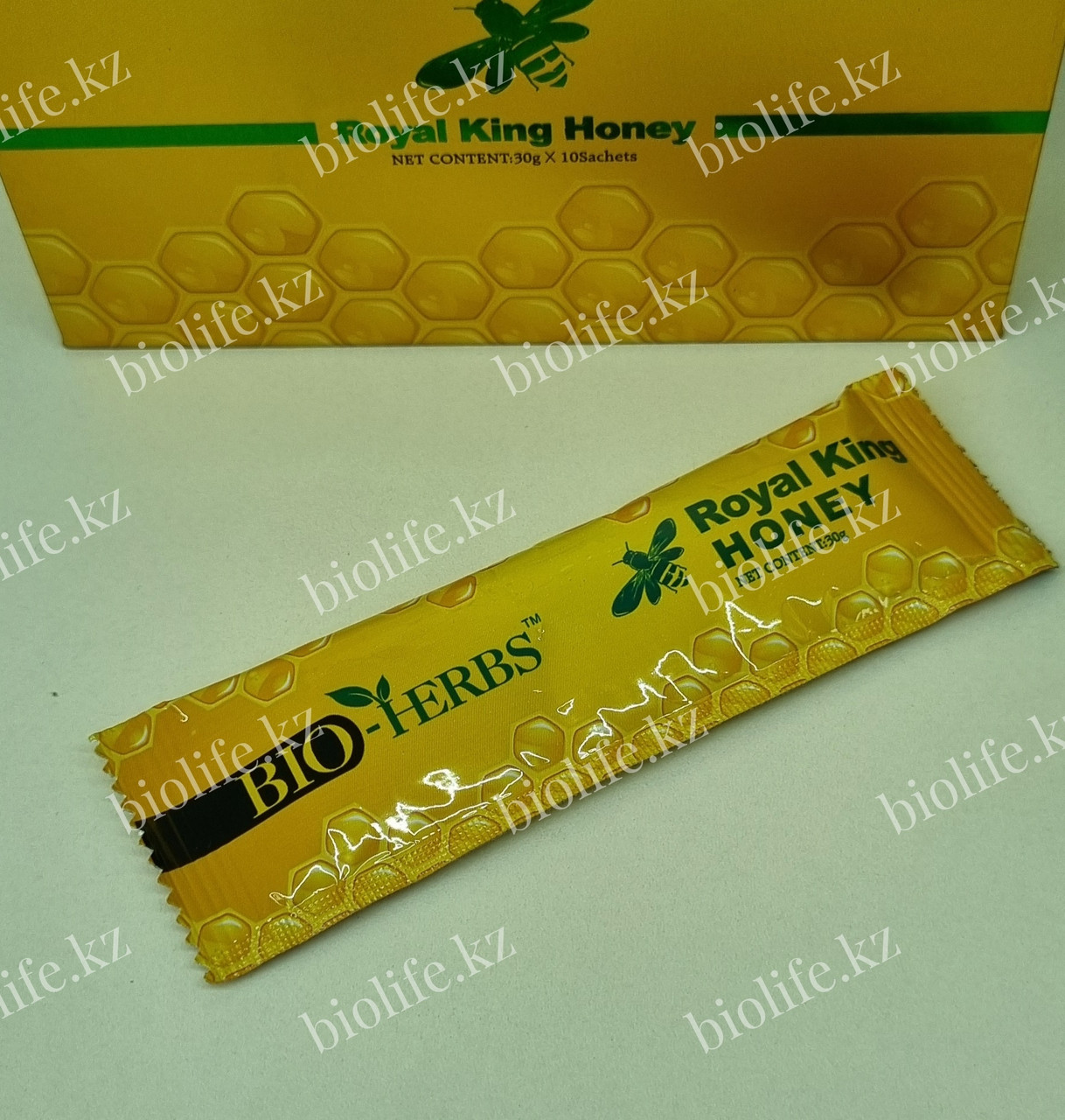 Био-мёд Bio-Herbs Royal King Honey для мужчин ШТУЧНО по 30 гр. Малазия DRS Secret