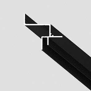 Теневой профиль для парящего гипсокартонного потолка FN-02 черный под ленту 3 м