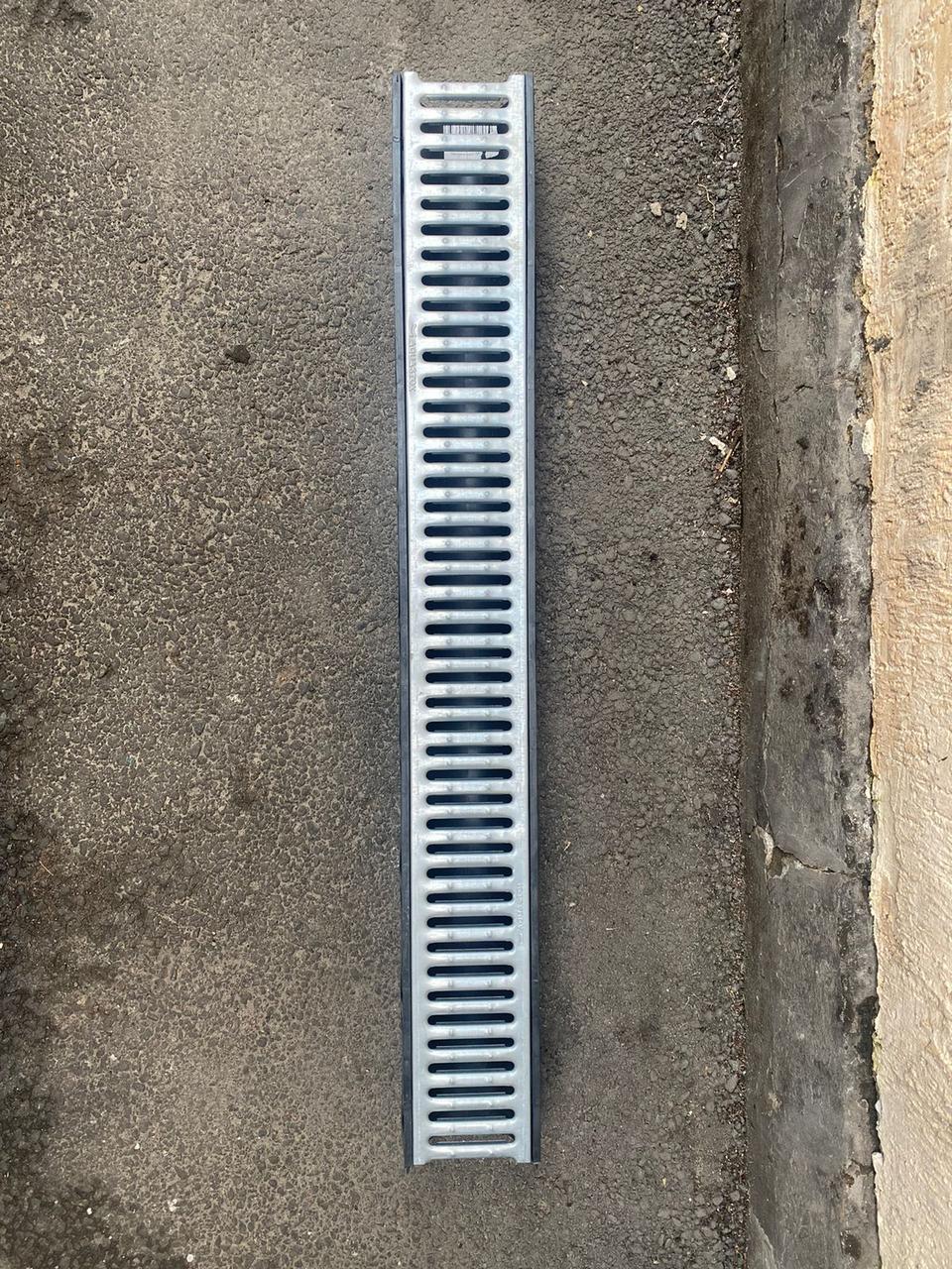 Лоток водоотводный оцинкованная решетка 13,5см*10см