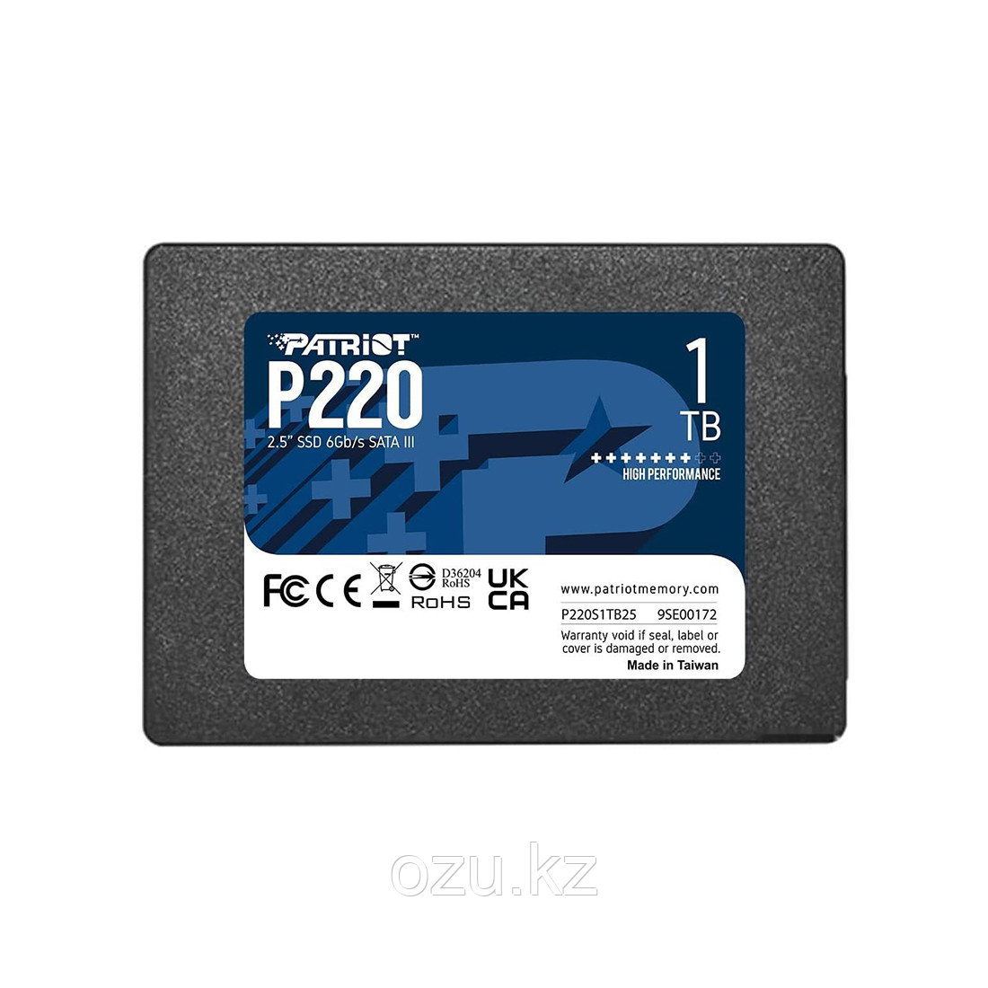 Твердотельный накопитель SSD Patriot P220 1TB SATA III, фото 1