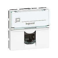 Розетка 2xRJ45 Cat.6 Legrand Mosaic