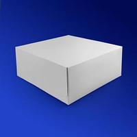 OSQ (Doeco) Коробка для торта белая без окна 26х26х12см