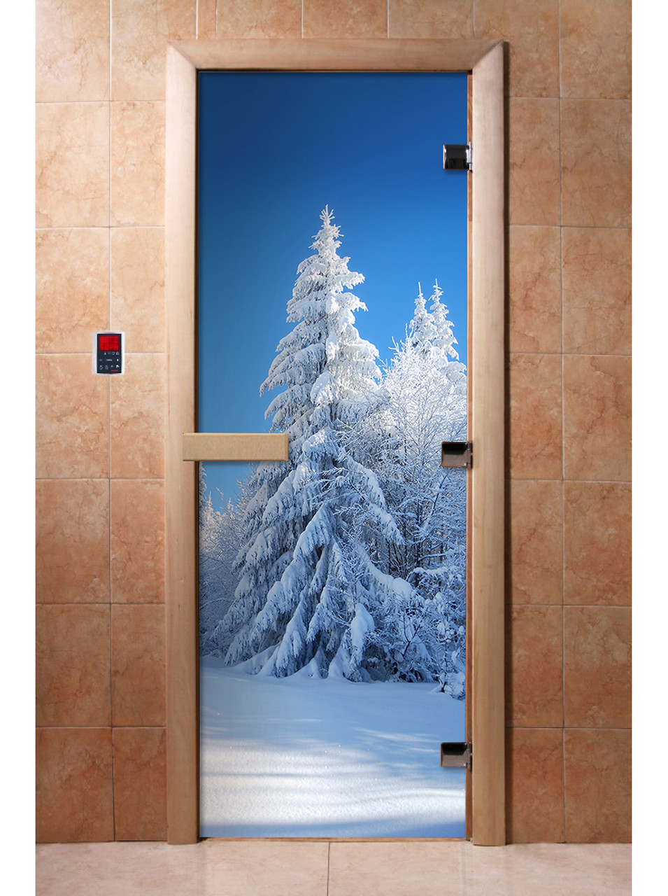 Дверь с фотопечатью Зима 190x70 - фото 1 - id-p116224840