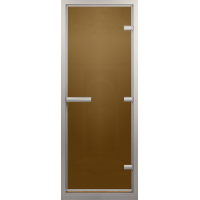Дверь Турецкая Бронза Матовая 0,69x1,89м коробка алюминий