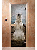 Дверь с фотопечатью (Белый медведь) арт.063 190*70