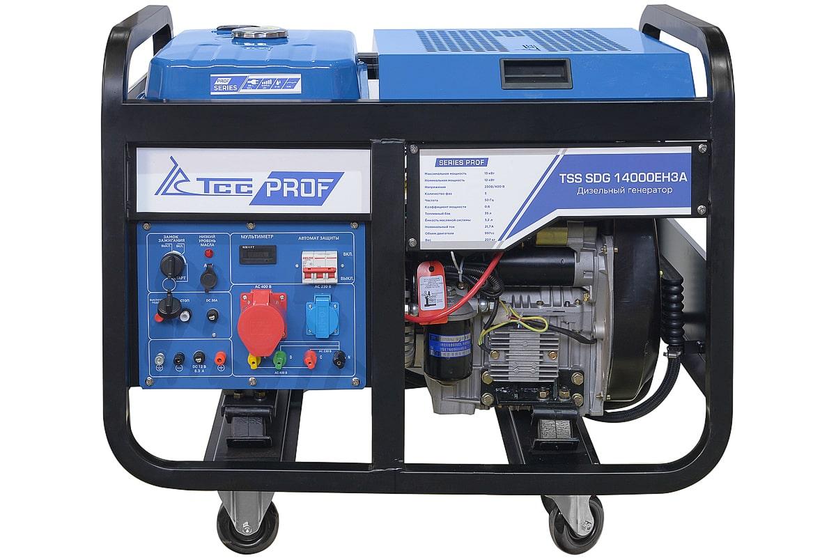 Дизель генератор TSS SDG 14000EH3A 100040 (12 кВт, 380 В, электростартер, бак 35 л) - фото 2 - id-p116231628