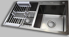 Кухонная мойка 780*430 арт.ST-HD7843BL черный