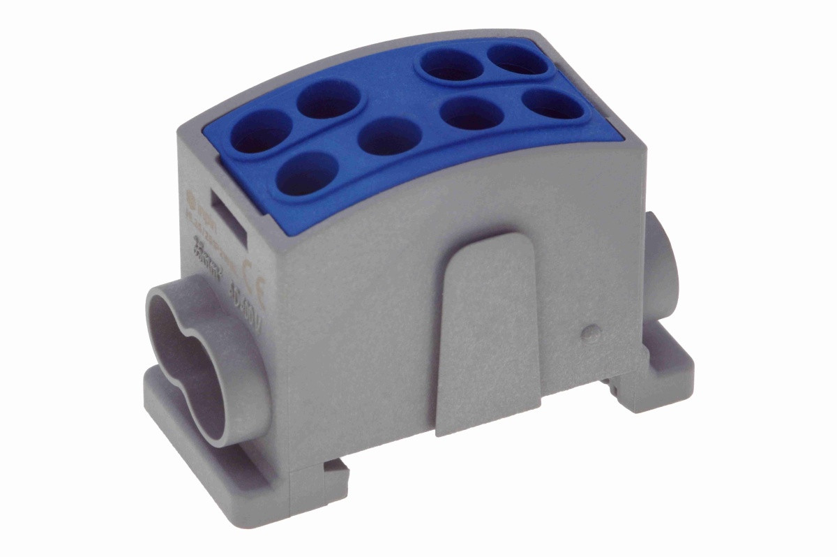 HL35/251P2WBL INPIN Клемма 4 подключения 2,5-25мм² 1000V 125А синяя