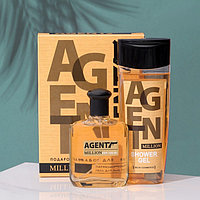 Подарочный набор для мужчин Agent Million: гель для душа, 250 мл+ парфюмерная вода, 100 мл (по мотивам 1