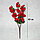 Искусственные цветы ветка сакуры 40 см красные, фото 3