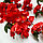 Искусственные цветы ветка сакуры 40 см красные, фото 5