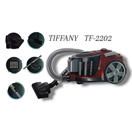 Пылесос Tiffany TF-2202 красный, фото 2