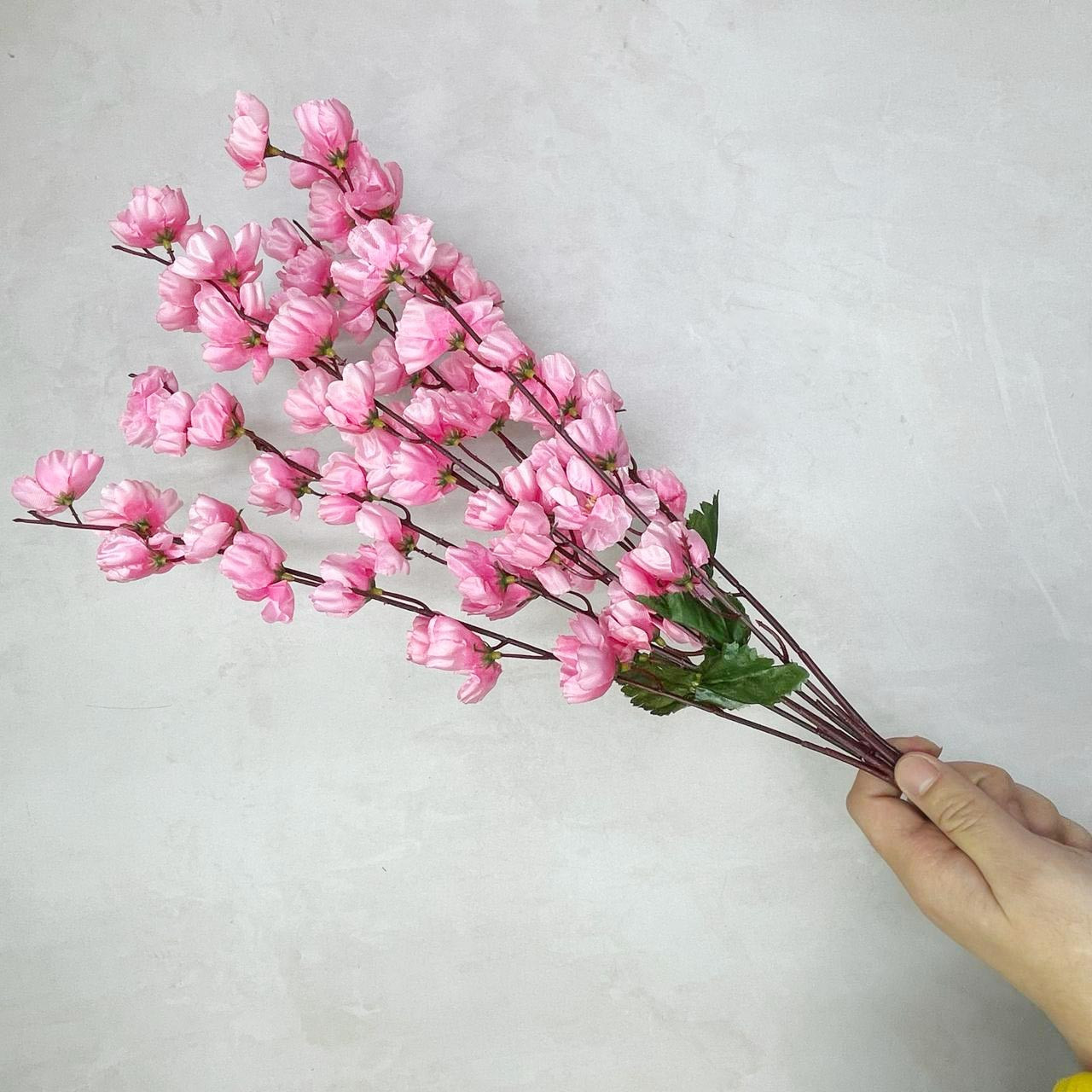 Искусственные цветы ветка сакуры 55 см розовые - фото 6 - id-p116231931