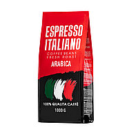 Espresso Italiano Arabica дәндеріндегі кофе, орташа қуырылған, 1000 гр