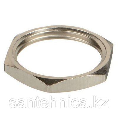 Бұранда /Контргайка латунь Ду 15 (1/2") Никель (10/800)