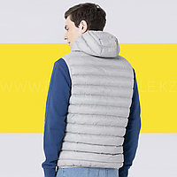 Жилеты с капюшоном серый цвет M | Безрукавка с капюшоном утепленные