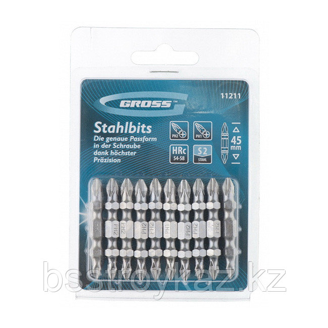 Жалпы екі жақты бит рН 2ХРН2 х45мм 10шт, фото 1